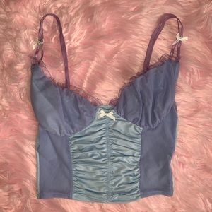 **MUST GO** Blue Purple Baby Doll Tank